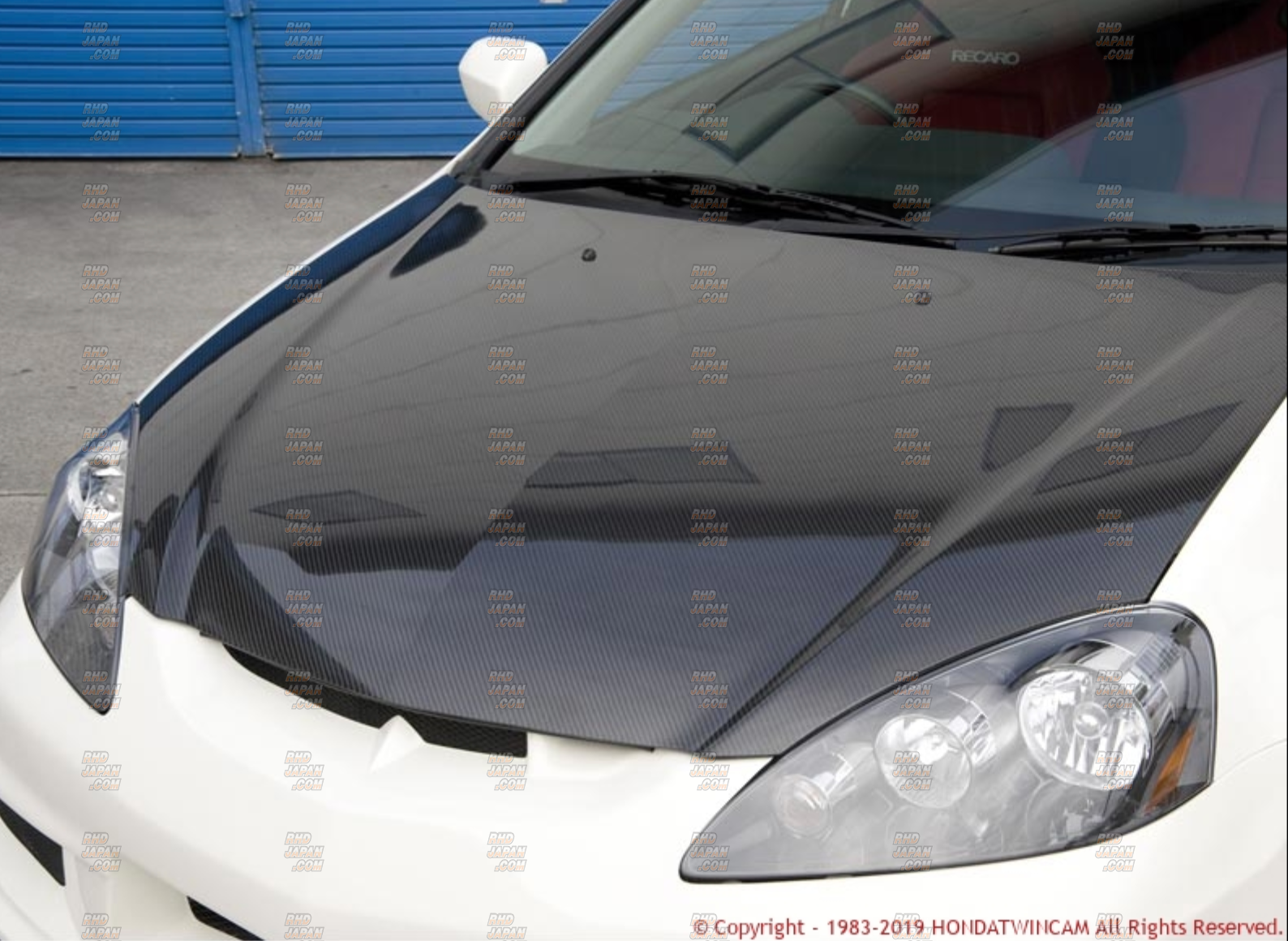 Feel's - Honda Twincam Lightweight Bonnet Carbon Fiber Plain Weave